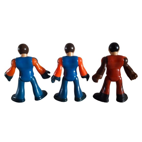 Imaginext Sky Racers 3 Figures 2 Orange & Blue 1 Red - Picture 6 of 15